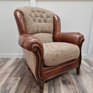 Brown Leather Italian Suite